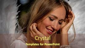  Presentation with outdoors - Presentation having gorgeous-blonde-model-poses-outdoors background and a tawny brown colored foreground