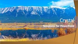  Presentation with abraham - Slide set featuring gorgeous-canadian-autumn-picturesque-abraham background and a teal colored foreground