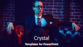  Presentation with luxury fashion - PPT theme with gorgeous-confident-lady-poses background and a wine colored foreground