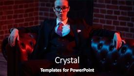  Presentation with luxury fashion - Presentation theme enhanced with gorgeous-confident-lady-poses background and a black colored foreground