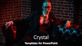  Presentation with luxury fashion - Slides having gorgeous-confident-lady-poses background and a black colored foreground