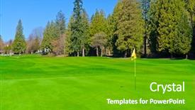  Presentation with yellow green - Beautiful presentation design featuring gorgeous green and yellow flag backdrop and a shamrock green colored foreground
