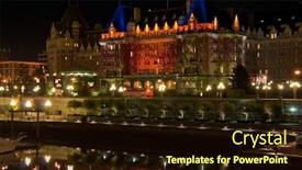  Presentation with british columbia - Cool new presentation theme with gorgeous-hotel-in-downtown backdrop and a wine colored foreground