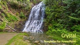  Presentation with british in india - Beautiful presentation design featuring gorgeous ione falls in british backdrop and a tawny brown colored foreground
