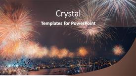  Presentation with celebration life - Slide set with gorgeous-luxury-new-year-celebration background and a  colored foreground