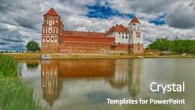  Presentation with nautre lake - PPT layouts having gorgeous mir mirskiy lake castle background and a  colored foreground