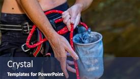  Presentation with pacific northwest - Slide set having gorgeous-mixed-race-brunette-fitness background and a ocean colored foreground