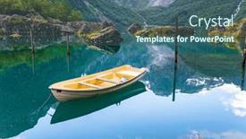  Presentation with mountain water - Theme featuring gorgeous-mountainous-norway-the-mountain background and a ocean colored foreground