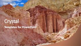  Presentation with color pink - Audience pleasing PPT layouts consisting of gorgeous natural pillars of amram light pink color warm winter day in eilat israel backdrop and a red colored foreground