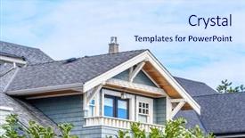  Presentation with colorful - Theme with gorgeous outdoor landscape in suburb background and a sky blue colored foreground