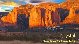 Presentation with sunset - Presentation design enhanced with gorgeous-red-sunset-the-magnificent background and a tawny brown colored foreground