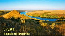  Presentation with ukraine - Slides with gorgeous-scene-with-a-hilly background and a tawny brown colored foreground