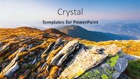  Presentation with inspiring - PPT theme featuring gorgeous-summer-day background and a light blue colored foreground