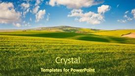  Presentation with republic day - Presentation theme having gorgeous-undulating-green-fields background and a tawny brown colored foreground