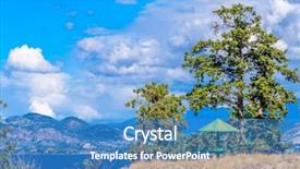  Presentation with british columbia canada - Beautiful PPT layouts featuring gorgeous view at okanagan backdrop and a teal colored foreground