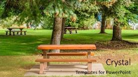  Presentation with british columbia canada - Theme enhanced with gorgeous view at okanagan background and a gold colored foreground