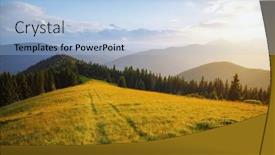  Presentation with ukraine - Slide set consisting of gorgeous-view-of-forested-slopes background and a light blue colored foreground