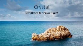  Presentation with summer holiday - Slide deck enhanced with gorgeous-view-of-the-azure background and a light blue colored foreground