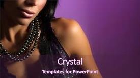  Presentation with black christmas party - PPT theme consisting of gorgeous woman in luxury black background and a wine colored foreground