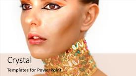  Presentation with egyptian - PPT theme consisting of gorgeous woman looking like egyptian background and a  colored foreground