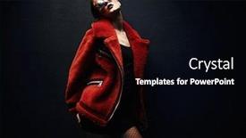  Presentation with black light - PPT layouts with gorgeous-woman-posing-in-luxurious background and a black colored foreground