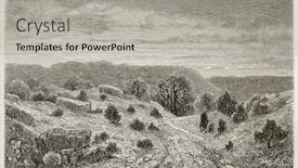  Presentation with paris france - Slide set enhanced with gorges d'apremont entrance old view fontainebleau forest france created by grenet published on le tour du monde paris 1867 background and a light gray colored foreground