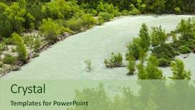  Presentation with france - Theme with gorges du verdon provence france background and a mint green colored foreground