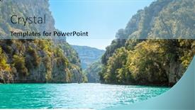  Presentation with france - PPT theme featuring gorges-du-verdon-provence background and a  colored foreground