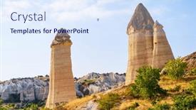  Presentation with fairy - Slides featuring gorkundere-valley-view-of-rock background and a sky blue colored foreground