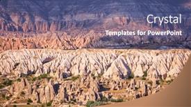  Presentation with fairy - Presentation with gorkundere-valley-view-of-rock background and a ocean colored foreground