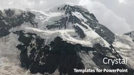  Presentation with glacier - Slide deck featuring gorner-glacier-panoramic-view background and a dark gray colored foreground