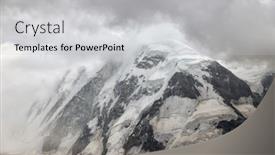  Presentation with glacier - PPT layouts enhanced with gorner-glacier-panoramic-view background and a light gray colored foreground