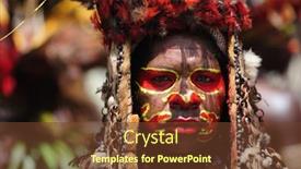  Presentation with papua new guinea - Presentation theme enhanced with goroka-papua-new-guinea-september background and a tawny brown colored foreground