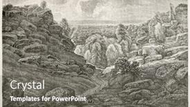  Presentation with paris france - Amazing slide deck having gorses d'apremont old view fontainebleau forest france created by desjobert published on le tour du monde paris 1867 backdrop and a gray colored foreground