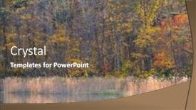  Presentation with pond - Presentation with goshiki-numa-five-colour-pond background and a tawny brown colored foreground