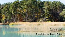  Presentation with pond - Colorful slide set enhanced with goshiki-numa-five-colour-pond backdrop and a lemonade colored foreground