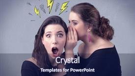  Presentation with black girl - PPT layouts consisting of gossip - beautiful girl in black dress background and a navy blue colored foreground