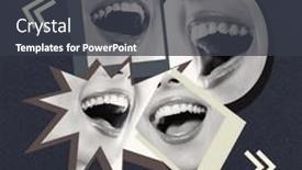  Presentation with contemporary art - PPT layouts with gossip-empty-talk-rumor-ridicule background and a dark gray colored foreground