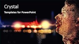  Presentation with car accident - Colorful PPT theme enhanced with got into a car accident backdrop and a black colored foreground