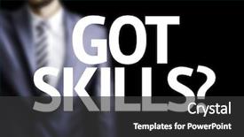  Presentation with interpersonal - Beautiful presentation theme featuring open door with bright light streaming into a very dark room 3d illustration backdrop and a  colored foreground.