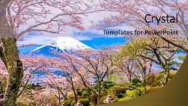 Presentation with park night city - PPT layouts having gotemba city japan at peace background and a soft green colored foreground