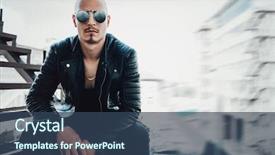  Presentation with street accident statistic - Audience pleasing PPT layouts consisting of iroquis - portrait of a punk man backdrop and a ocean colored foreground