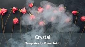  Presentation with roses - Beautiful slide deck featuring goth style dry roses black backdrop and a  colored foreground