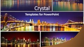  Presentation with brooklyn bridge - Audience pleasing slide set consisting of gotham - manhattan bridge and brooklyn bridge backdrop and a navy blue colored foreground