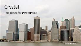  Presentation with new york city subway station - Amazing slide set having gotham - new york city skyline backdrop and a white colored foreground