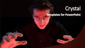  Presentation with gothic - Theme consisting of gothic horror - scary vampire stretching his hands background and a  colored foreground
