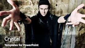  Presentation with dark old fashioned - Presentation having gothic horror - shot of the woman background and a black colored foreground