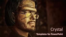  Presentation with gothic - Presentation design consisting of gothic-novel-horror-halloween background and a wine colored foreground