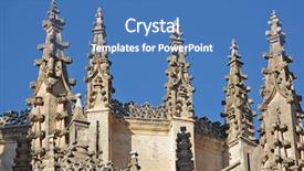  Presentation with gothic cathedral - Beautiful PPT layouts featuring gothic spires from the cathedral backdrop and a  colored foreground