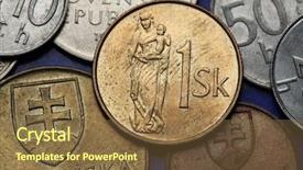  Presentation with gothic - PPT layouts consisting of gothic wooden sculpture of madonna background and a tawny brown colored foreground